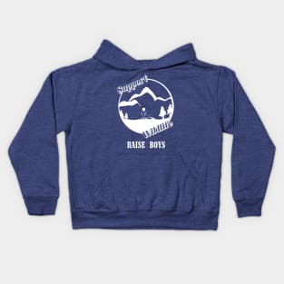 Support Wildlife Raise Boys Kids Hoodie